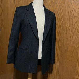 Lands’ End Grey Wool Blazer